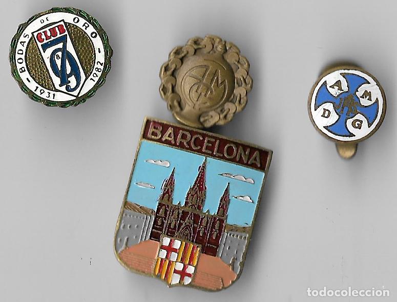 Pins de colecci&oacute;n: PINS DE OJAL Y AGUJA ** BARCELONA/AGRUPACION MUTUA/COMPA&Ntilde;IA DE JESUS/CLUB 79 **