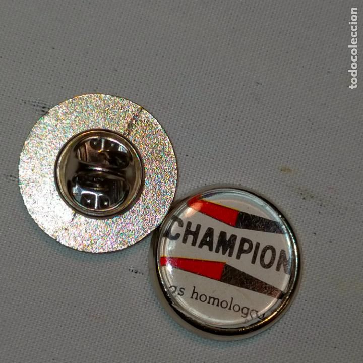 Pin's de collection: pin redondo metal - marca de coche autos motos Champions Michel&iacute;n
