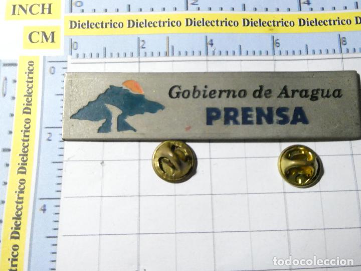Pins e Spille di collezione: PIN POL&Iacute;TICO SINDICAL. GABINETE PRENSA DEL GOBIERNO DE ARAGUA, VENEZUELA
