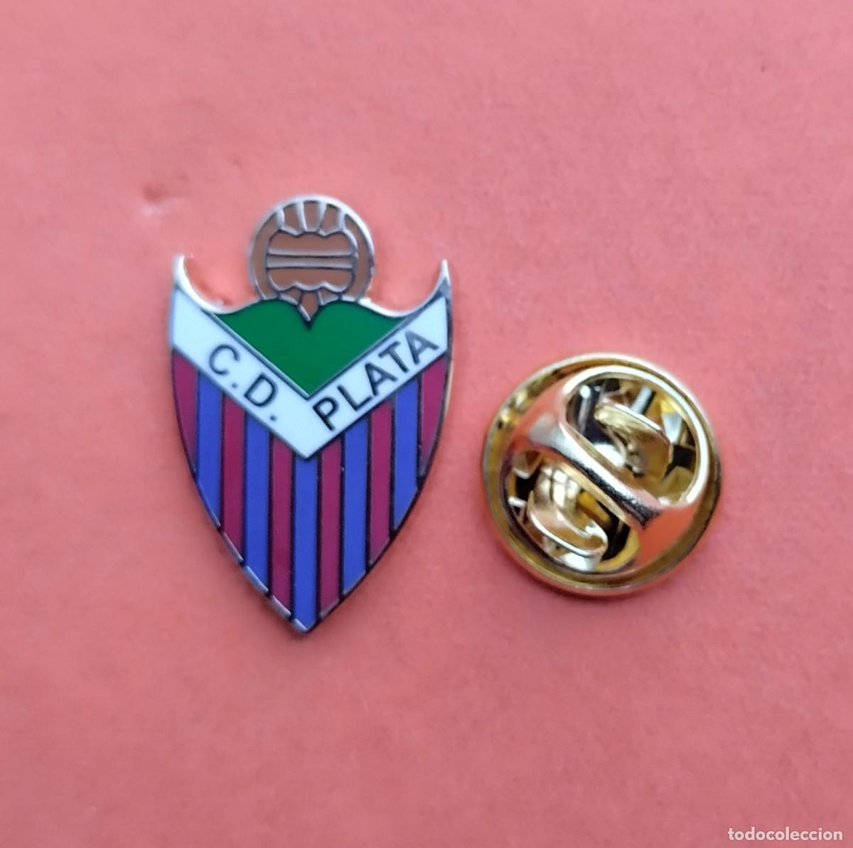 Pins de colecci&oacute;n: PIN FUTBOL - ESMALTE - C.D. PLATA - MADRID - REPLICA DE UNA INSIGNIA ANTIGUA