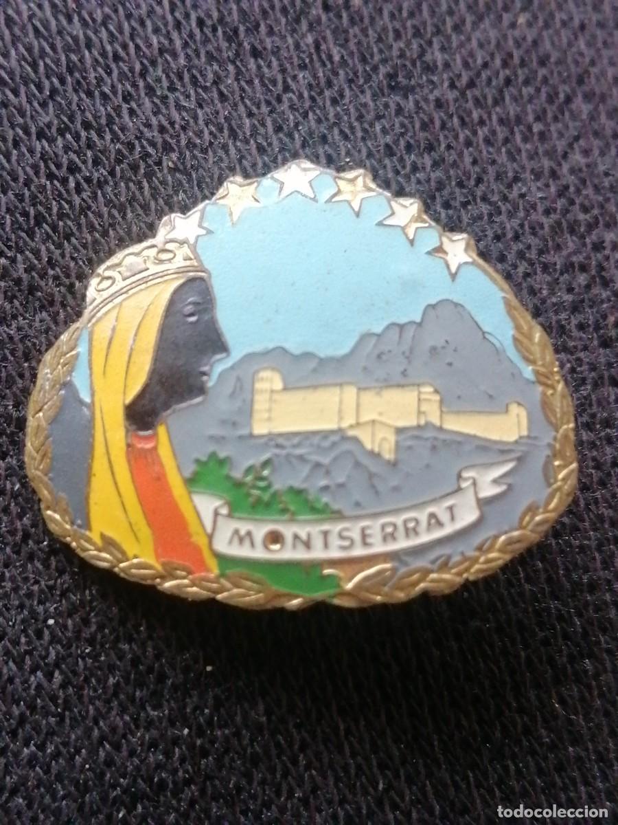 Collection pins: Pin tipo imperdible monasterio Mara de D&eacute;u de Montserrat virgen