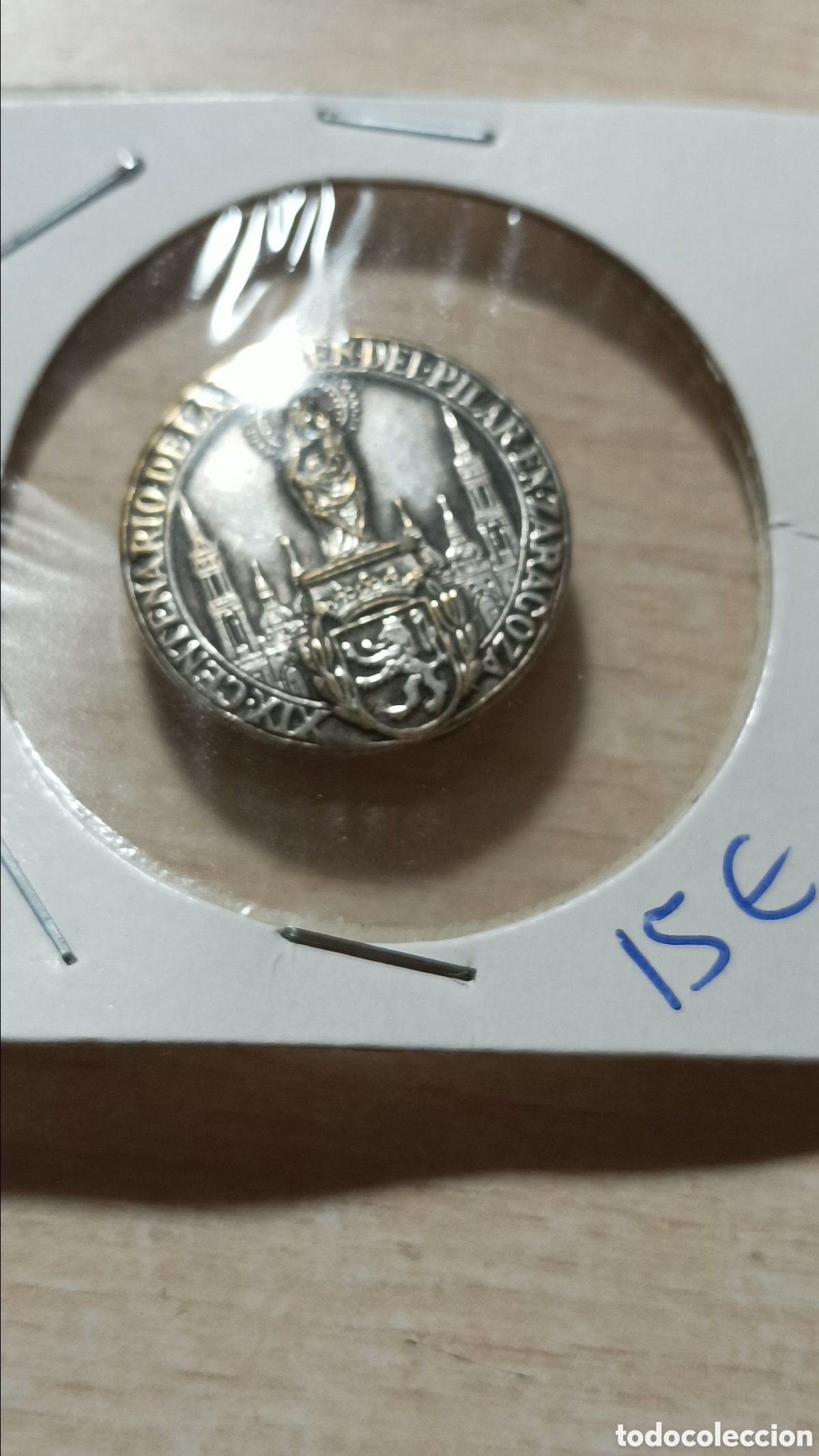 Pins de colecci&oacute;n: Pin ojal centenario virgen del pilar Zaragoza