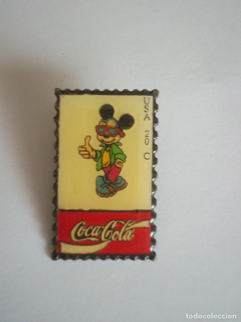 Pins de colecci&oacute;n: Pin Mickey Mouse Coca-Cola