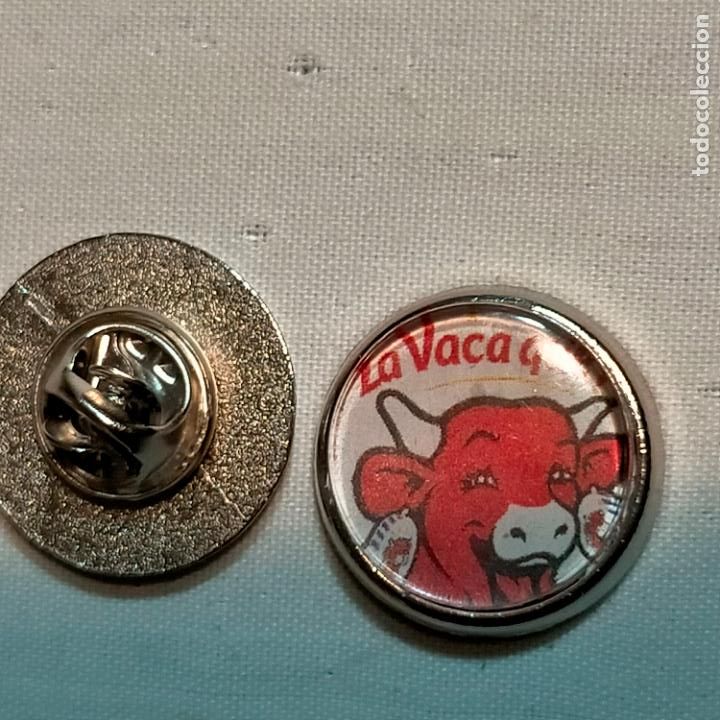 Pins de cole&ccedil;&atilde;o: PIN REDONDO METAL - publicidad leche l&aacute;cteos queso