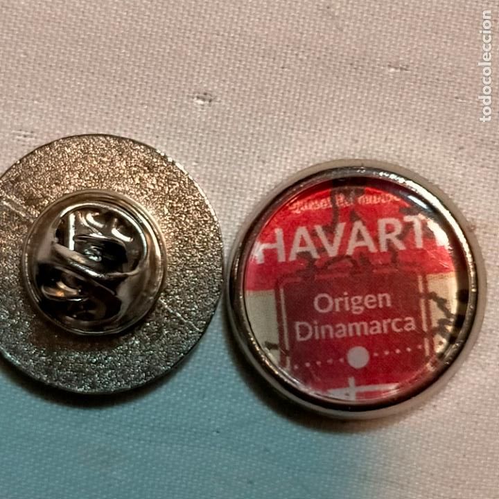 Pins de cole&ccedil;&atilde;o: PIN REDONDO METAL - publicidad leche l&aacute;cteos queso de Dinamarca