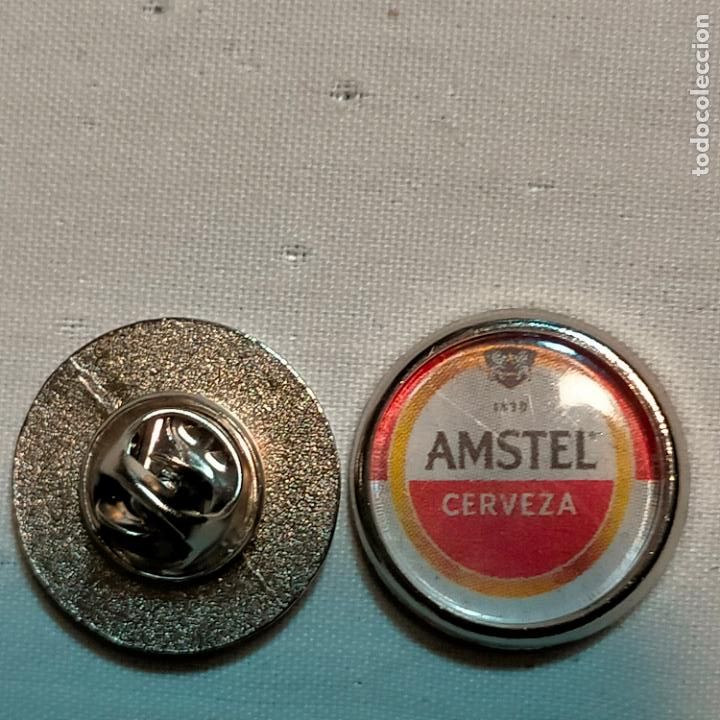 Pins de cole&ccedil;&atilde;o: PIN REDONDO METAL - publicidad cerveza amstel