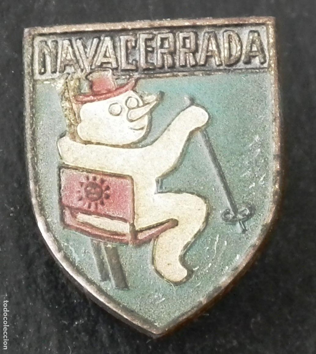 Pins de colecci&oacute;n: MUY ANTIGUO PIN DE AGUJA DE LA ESTACI&Oacute;N DE ESQU&Iacute; DEL PUERTO DE NAVACERRADA (MADRID)