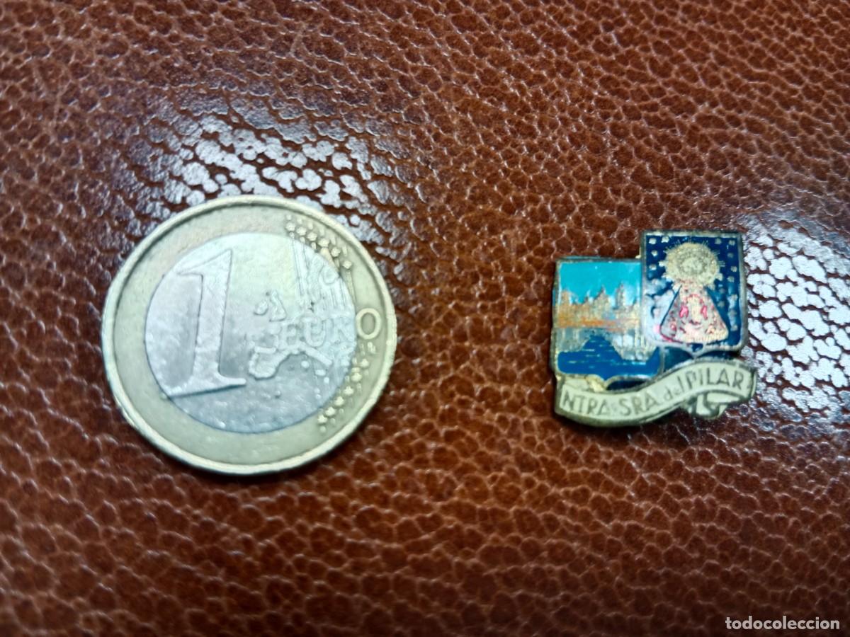 Pins de colecci&oacute;n: ANTIGUO PIN / INSIGNIA DE CHAPA ESMALTADA DE AGUJA - ZARAGOZA - N.S. VIRGEN DEL PILAR