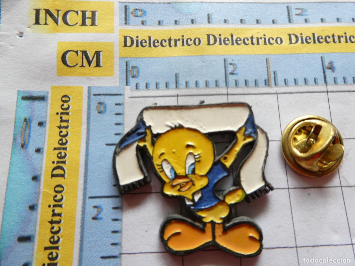 Pins e Spille di collezione: PIN DE DIBUJOS ANIMADOS. LOONEY TUNES. PIOL&Iacute;N HINCHA BUFANDA F&Uacute;TBOL. REAL MADRID, OVIEDO, GETAFE