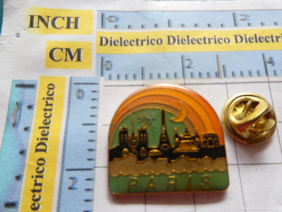 Collection pins: PIN DE TURISMO. SKYLINE PARIS CON ARCO IRIS. FRANCIA