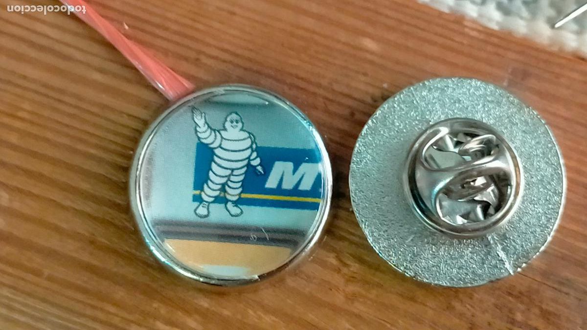 Pins de cole&ccedil;&atilde;o: pin redondo metal - marca de coche auto motos ruedas neum&aacute;ticos Michelin