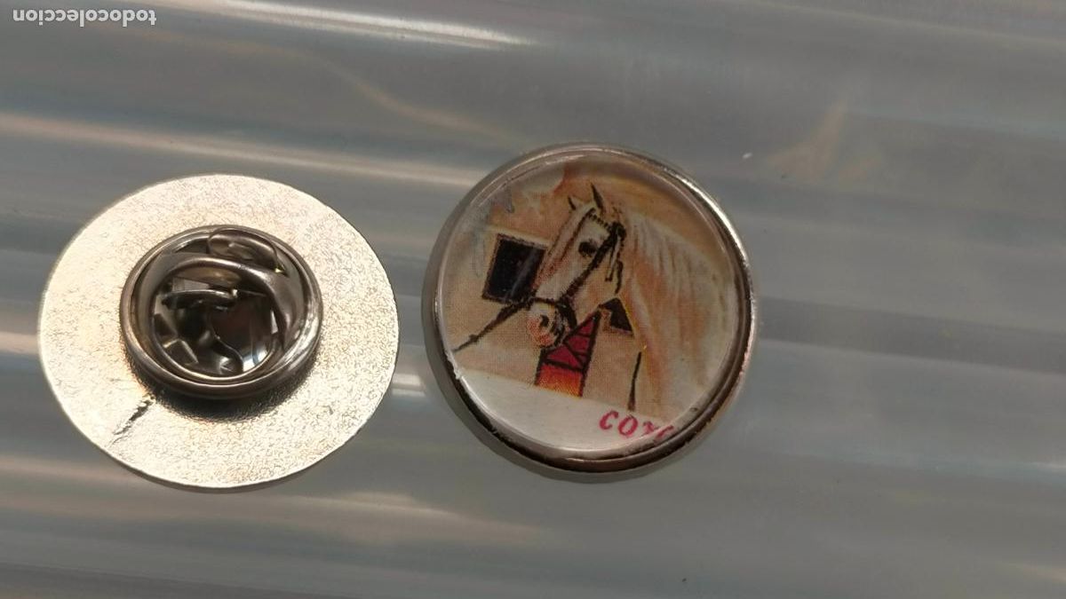 Pins de cole&ccedil;&atilde;o: PIN REDONDO METAL - EQUITACION CABALLOS