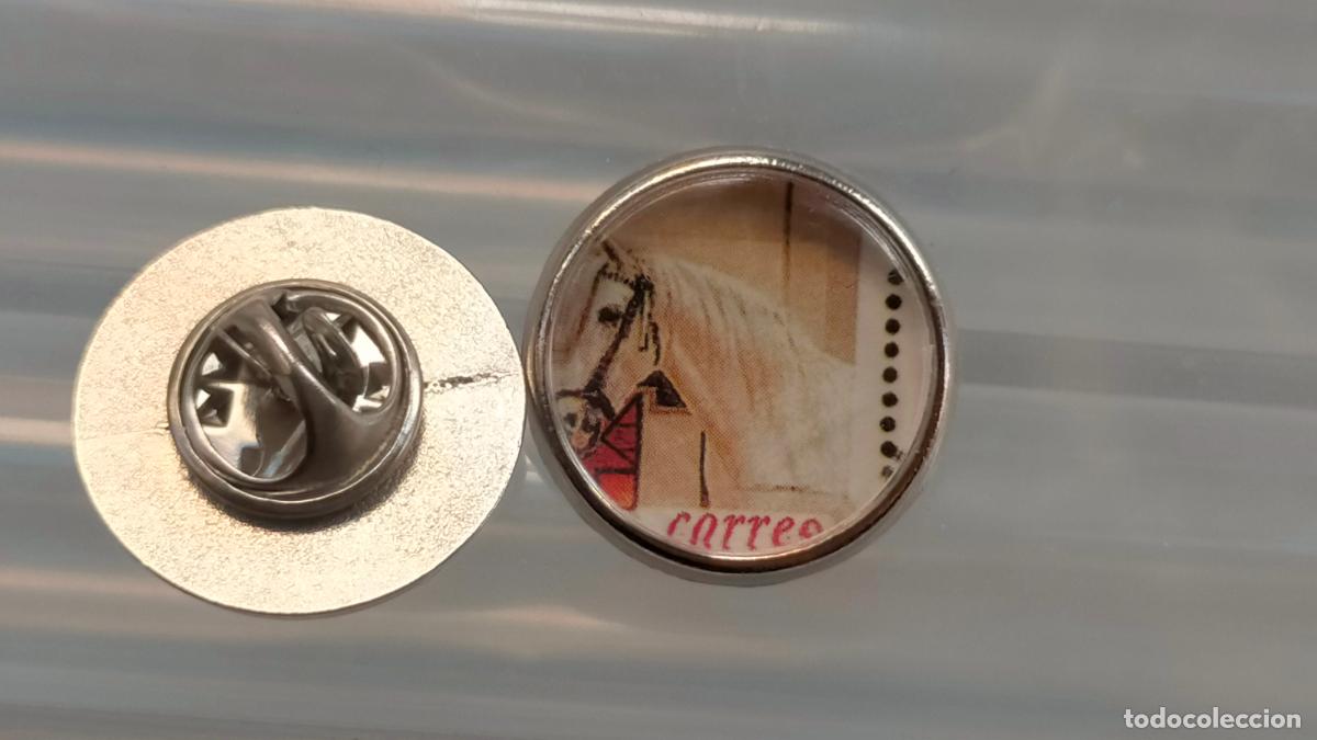 Pin's de collection: PIN REDONDO METAL - EQUITACION CABALLOS