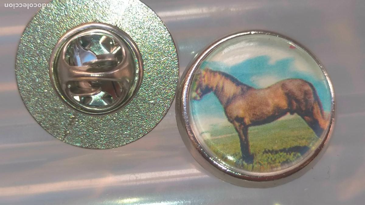 Pins e Spille di collezione: PIN REDONDO METAL - EQUITACION CABALLOS