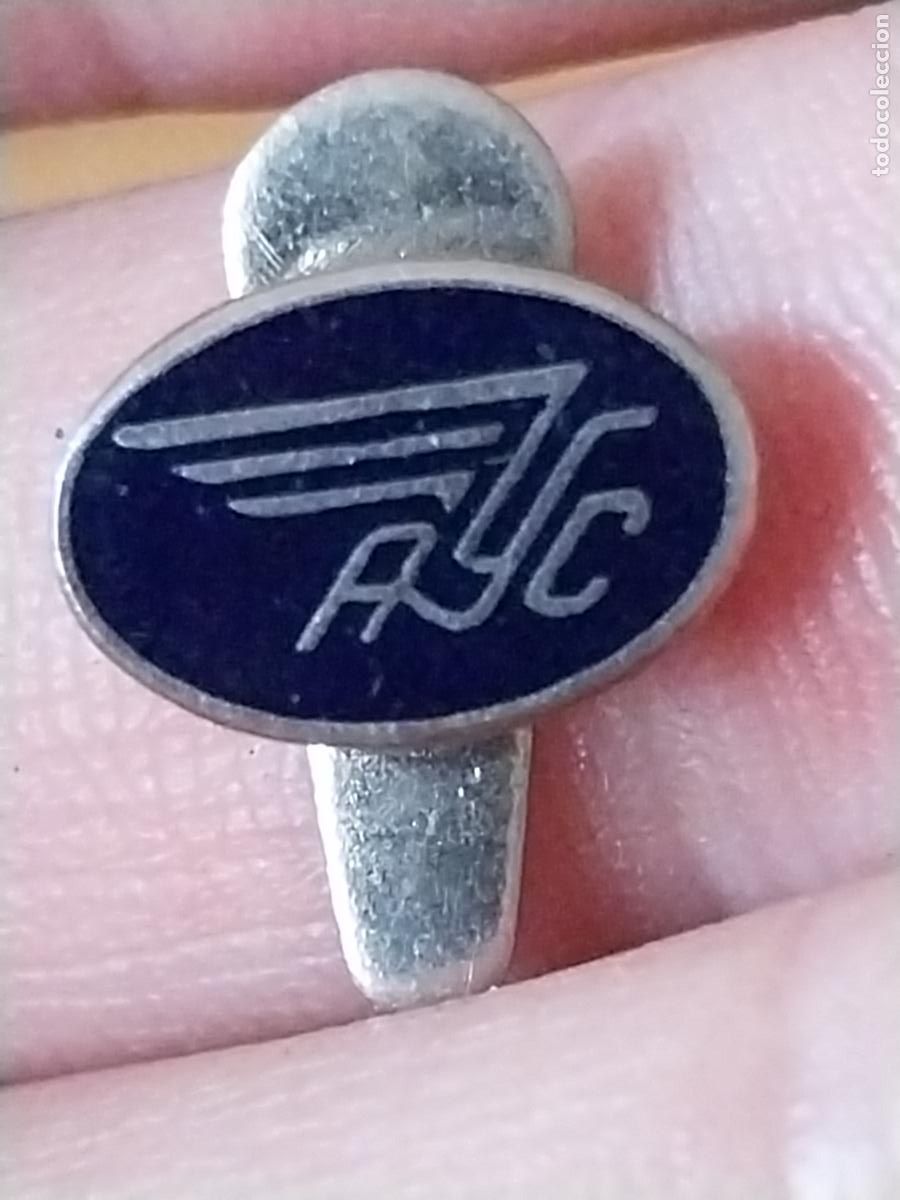 Pin's de collection: AVIACO ESMALTE AVIACION Y COMERCIO INSIGNIA OJAL A&Ntilde;OS 50 ANTIGUA ORIGINAL 1,3CM ANCHO