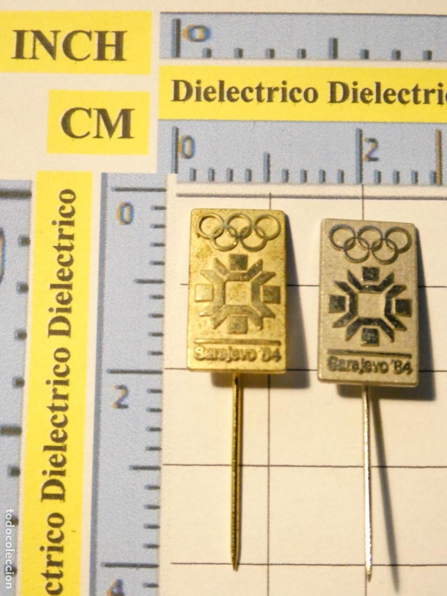 Pins e Spille di collezione: 2 INSIGNIAS ALFILERES DE DEPORTES. SARAJEVO 1984 YUGOSLAVIA. NO PIN