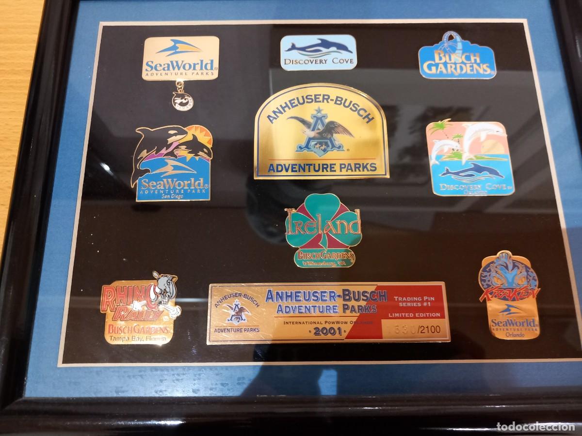 Pins de colecci&oacute;n: Cuadro pins USA parques tematicos - Foto 1