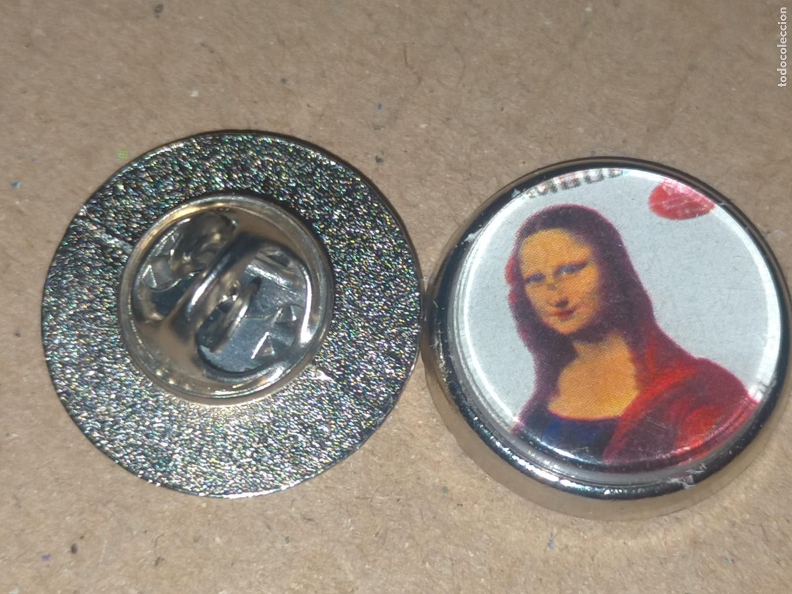 Pins e Spille di collezione: PIN REDONDO METAL - arte la Mona Lisa
