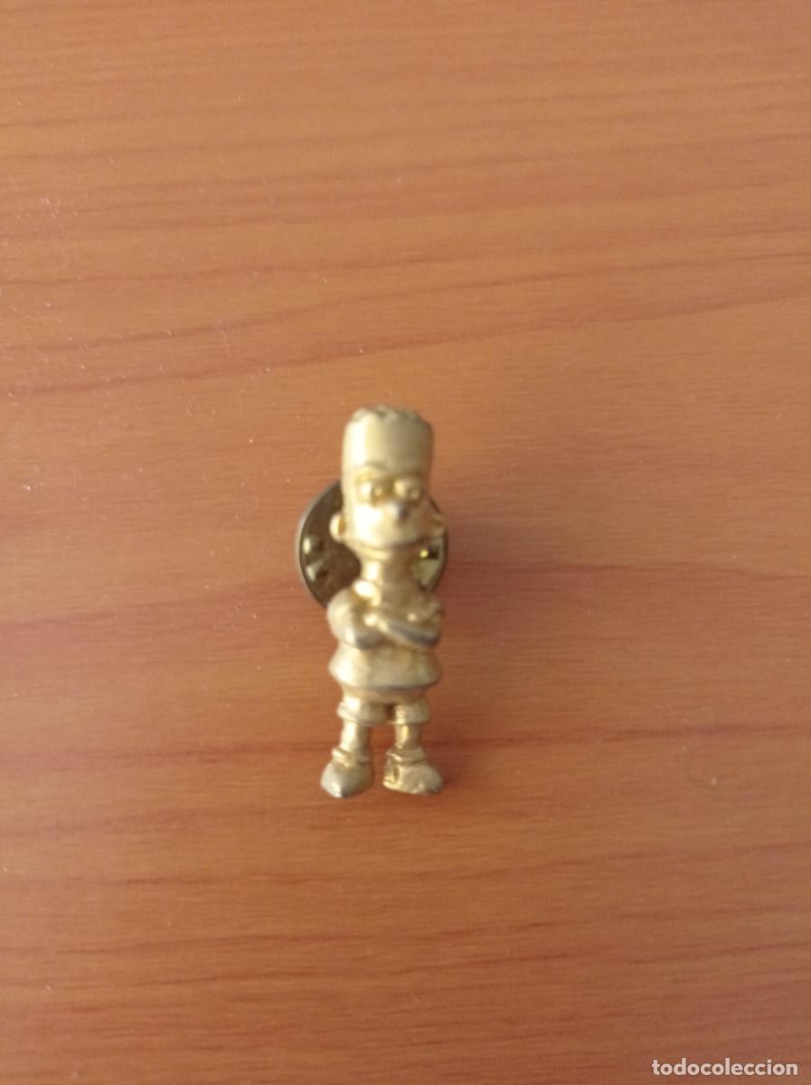 pin dorado bart simpson dibujos animados - Compra venta en todocoleccion