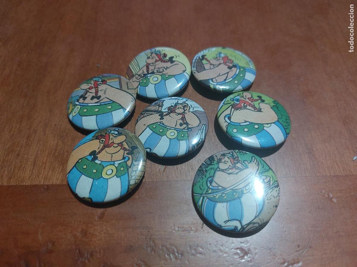 Pins de colecci&oacute;n: OBELIX DE ASTERIX. 7 CHAPA. PIN. SIN USO. 0,31 MM. DETR&Aacute;S MET&Aacute;LICA. COMO NUEVA