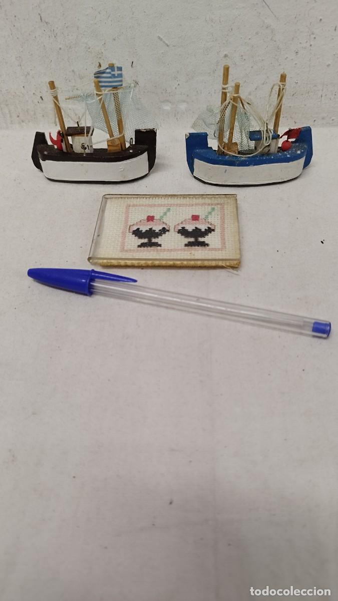 Pins de colecci&oacute;n: Lote de 4 imanes para nevera,3 barcos y 1 con motivos de helado.en la &uacute;ltimas fotos se ve el 3 barco