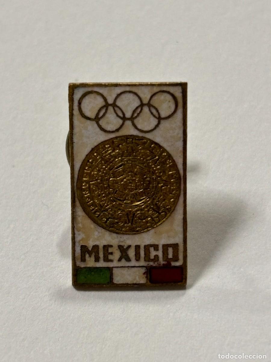 Pins de colecci&oacute;n: PIN JUEGOS OLIMPICOS M&Eacute;XICO. MEDIDAS APROX.: 2 X 1 CM