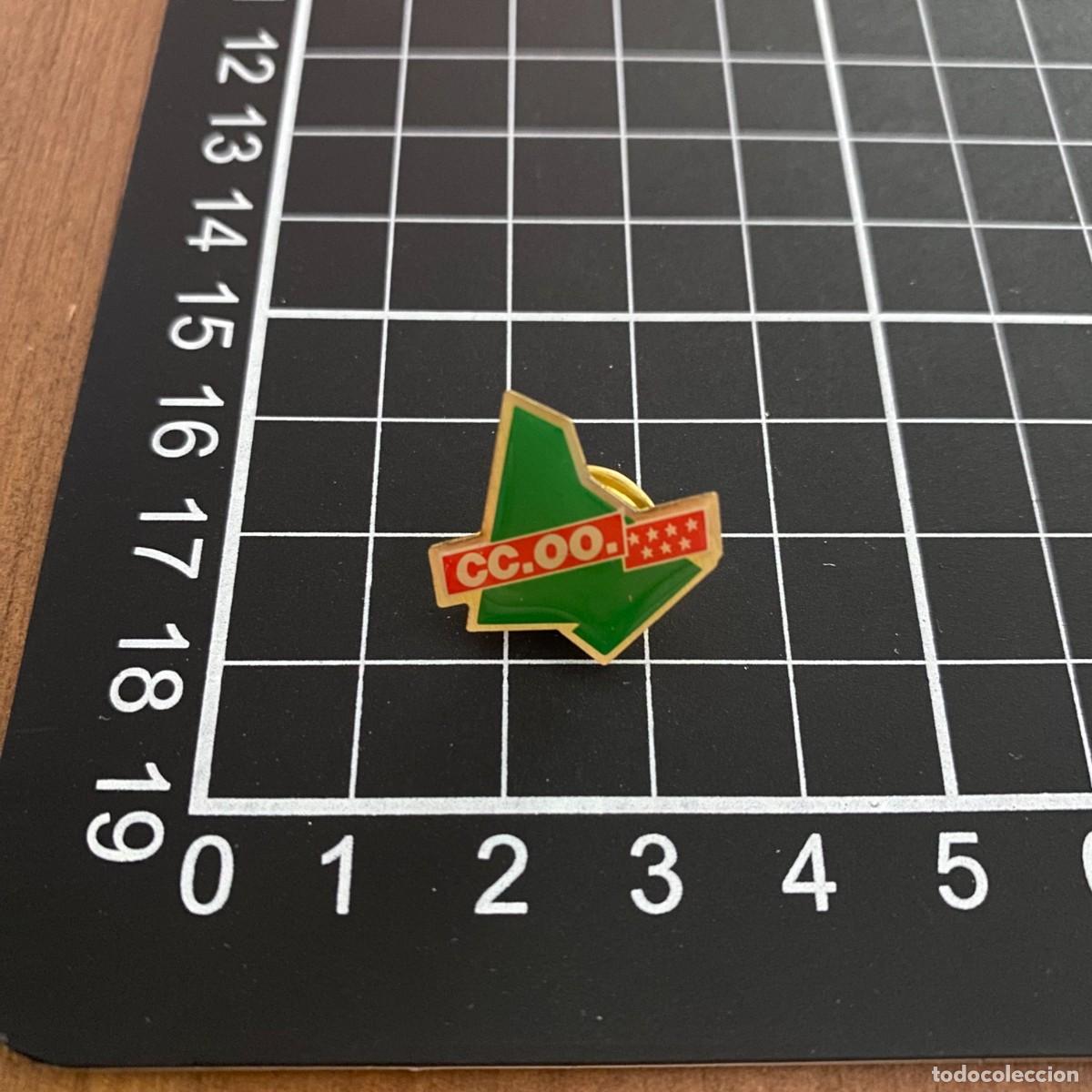 Pin's de collection: ANTIGUO PIN COMISIONES OBRERAS CC.OO. COMUNIDAD DE MADRID POLITICA, BUEN ESTADO