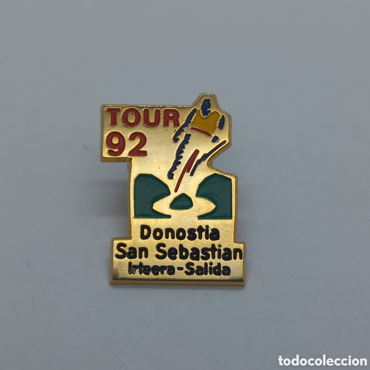 Pins de colecci&oacute;n: Pin ciclismo. Tour de Francia 92. Salida Donostia - San Sebasti&aacute;n