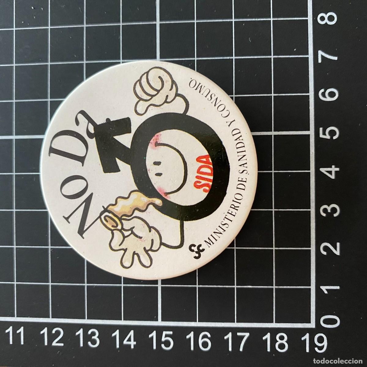 Pins de colecci&oacute;n: CHAPA PIN ORIGINIAL CONMEMORATIVO BIEN CONSERVADA NO DA SIDA MINISTERIO DE SANIDAD Y CONSUMO