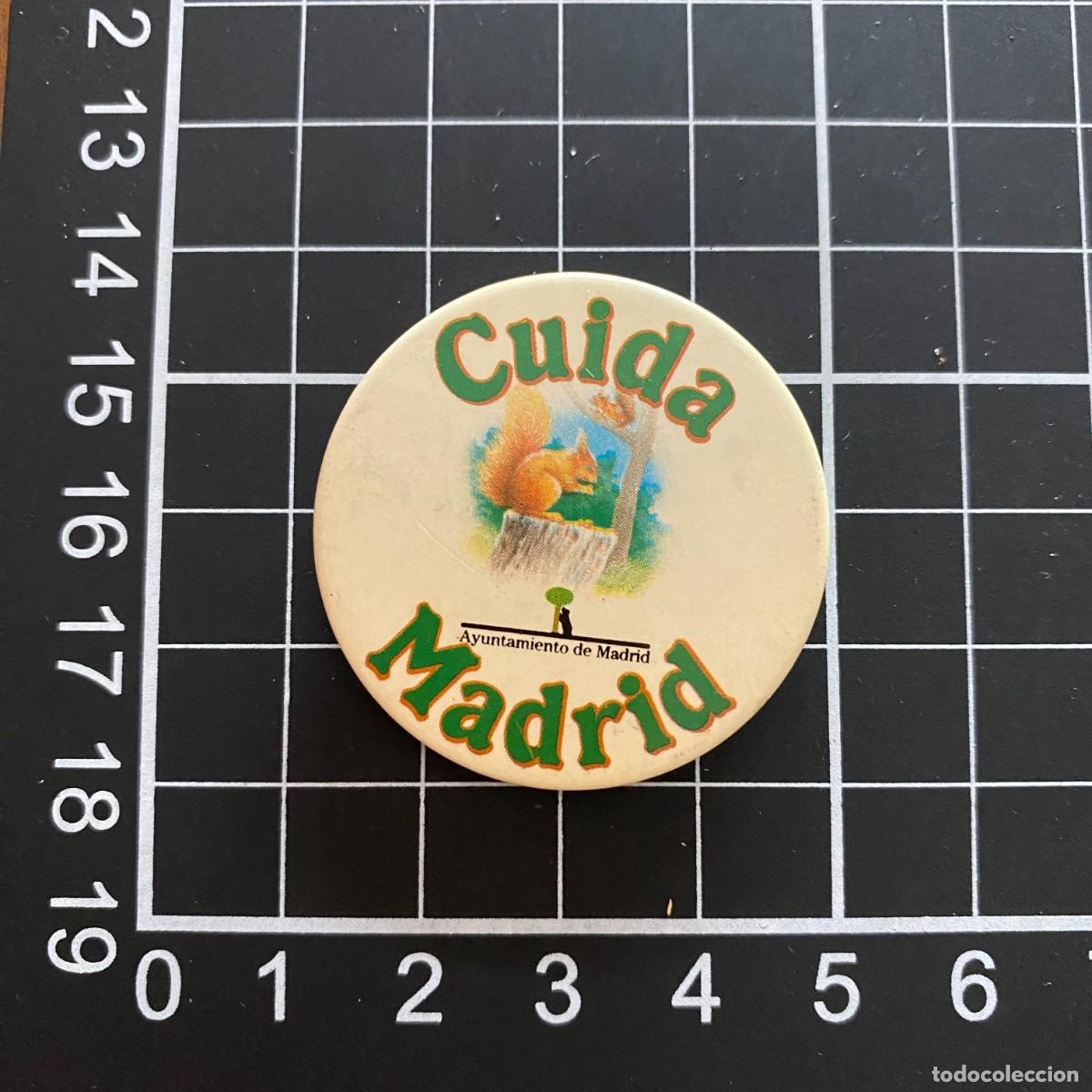 Collection pins: CHAPA PIN ORIGINIAL CONMEMORATIVO BIEN CONSERVADA CUIDA MADRID , AYUNTAMIENTO DE MADRID