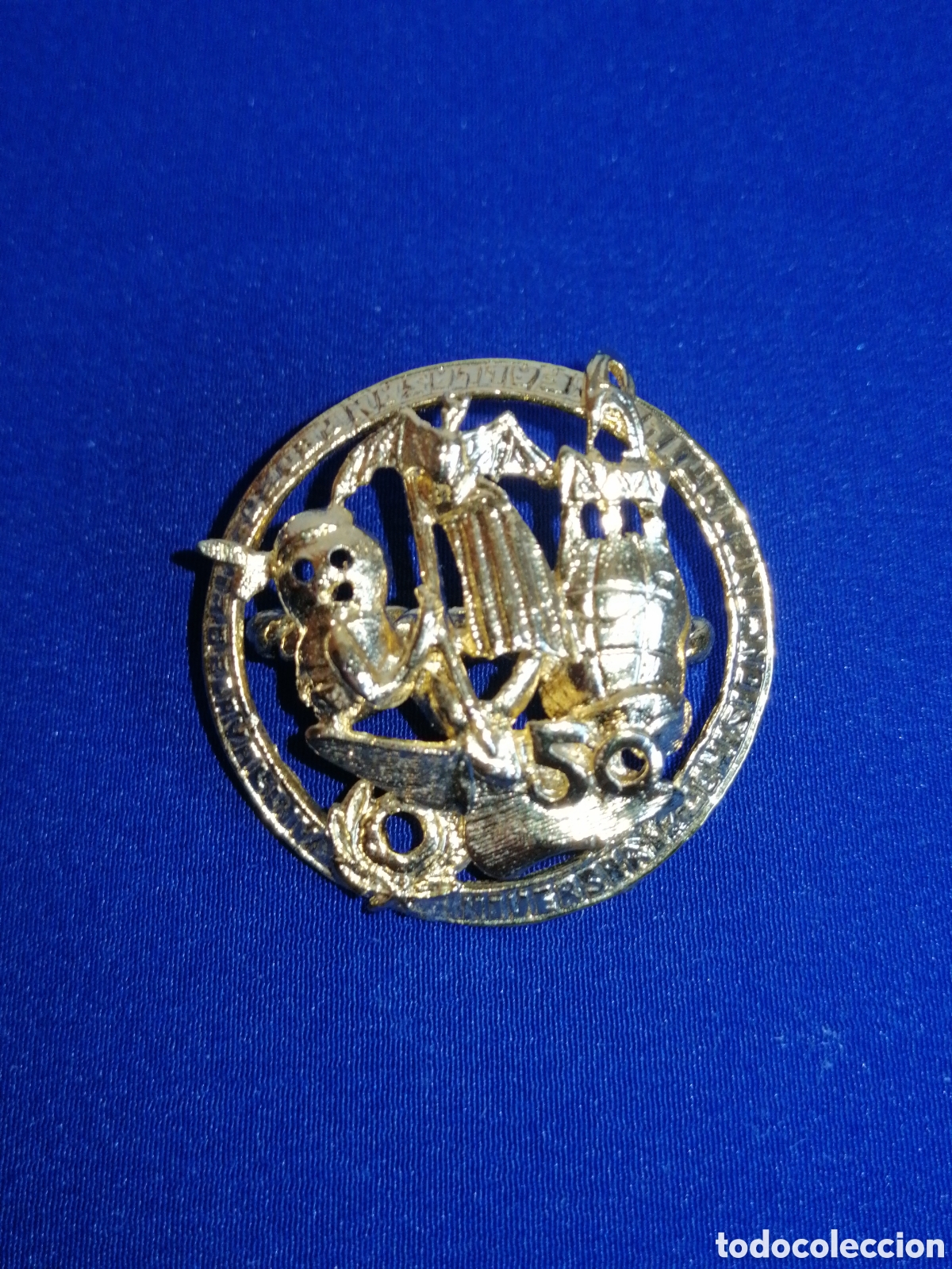 Pins de colecci&oacute;n: FALLA SAN PEDRO-VIRGEN DE LA VALLIVANA 50 ANIVERSARIO -N&Uacute;MERO DE COMISION 153 INSIGINIA PARA PA&Ntilde;UELO