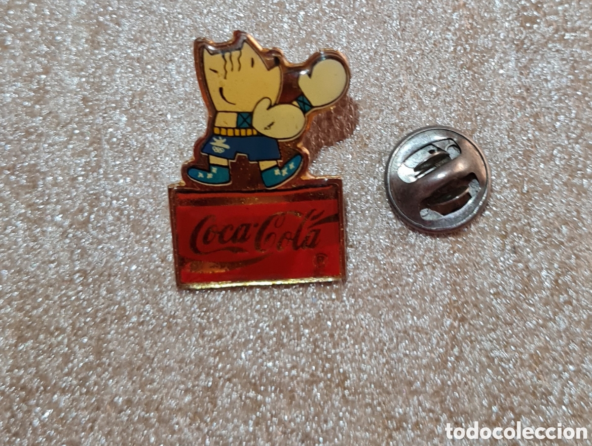Pins de colecci&oacute;n: Pin Cobi coca cola Barcelona del 92 boxeo lucha luchador boxeador pelea