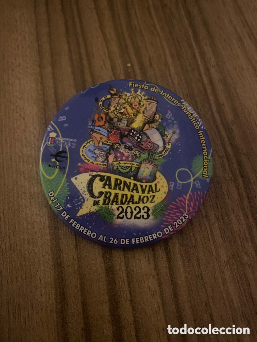 Pins de colecci&oacute;n: CHAPA CARNAVAL BADAJOZ 2023 - Foto 1