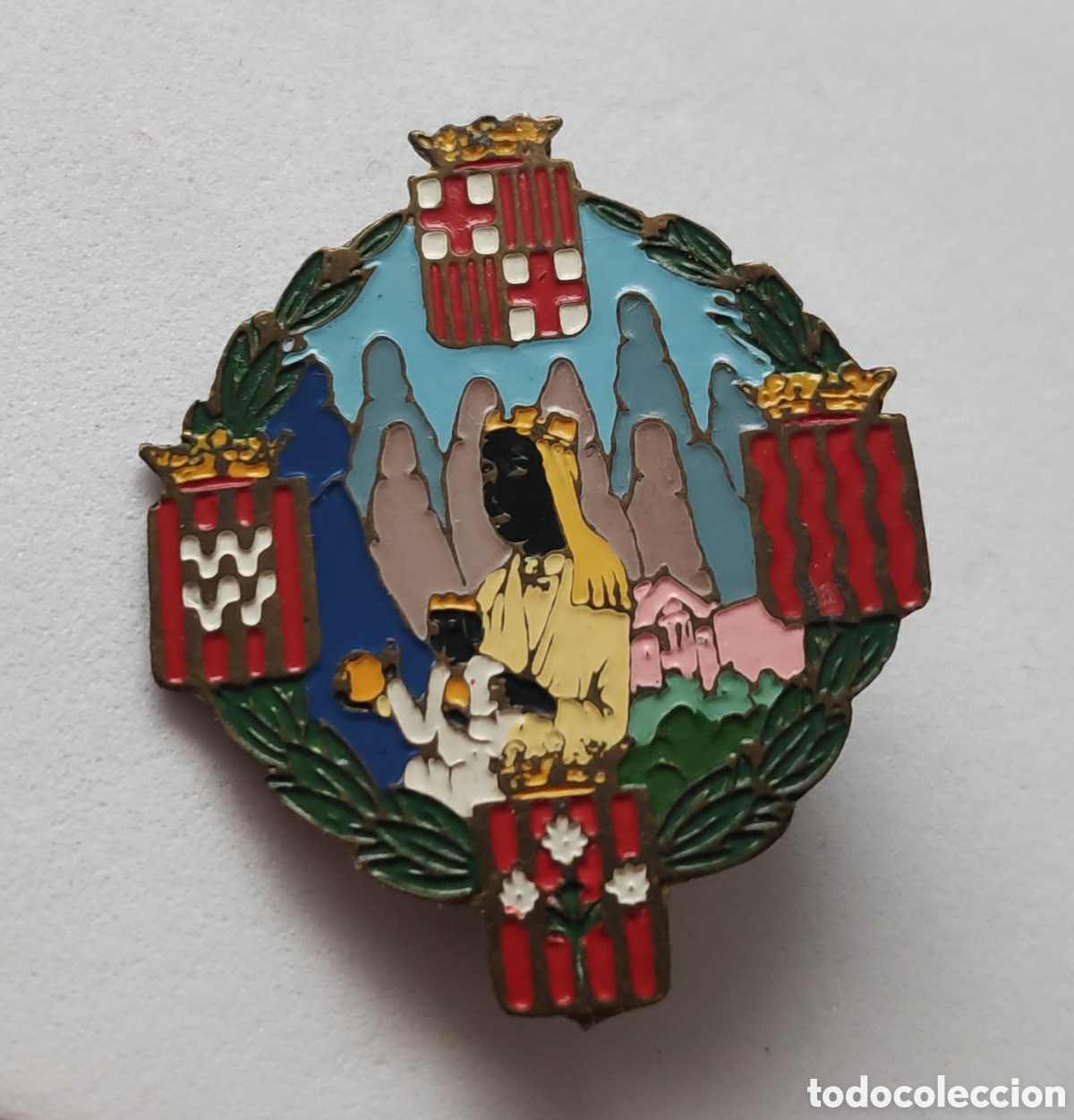 Pins de colecci&oacute;n: ANTIGUA INSIGNIA PIN DE AGUJA MONTSERRAT MONTA&Ntilde;ISMO EXCURSIONISTA CATALUNYA