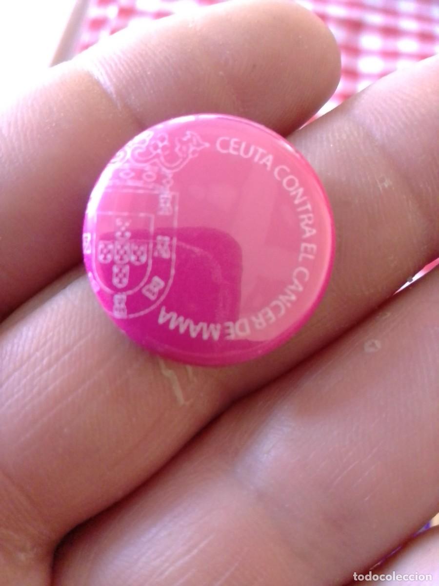 Pins de colecci&oacute;n: PINS COMUNIDAD CEUTA CONTRA EL CANCER DE MAMA INSIGNIA ESCUDO