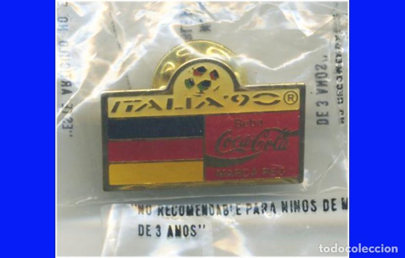Pins de cole&ccedil;&atilde;o: PIN COCA COLA MUNDIAL FUTBOL ITALIA 90 BANDERA DE ALEMANIA FEDERAL COCACOLA