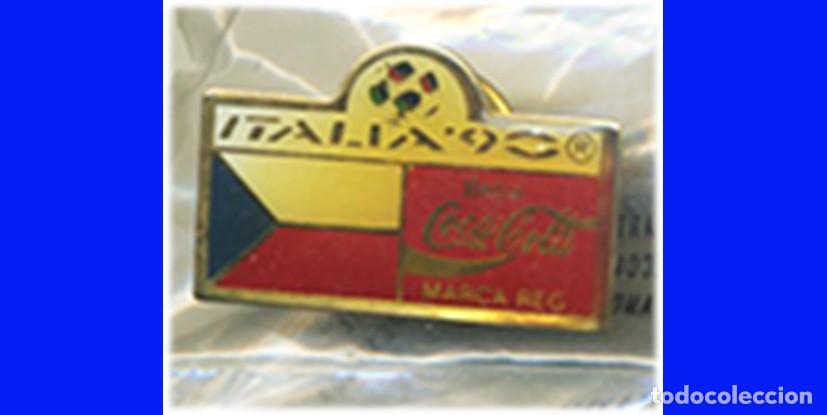 Pins de colecci&oacute;n: PIN COCA COLA MUNDIAL FUTBOL ITALIA 90 BANDERA DE CHECOSLOVAQUIA COCACOLA