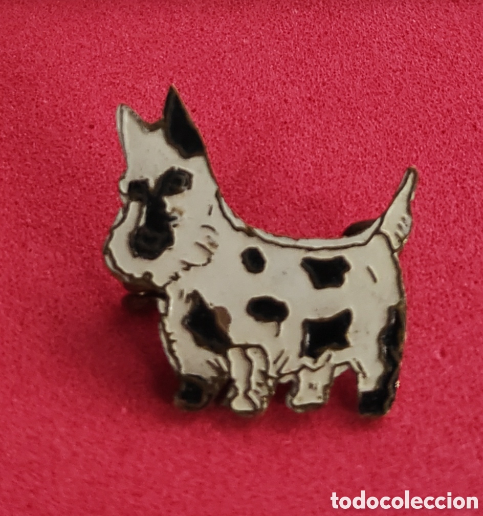 Pins de colecci&oacute;n: Antigua insignia de aguja pin perro Westy Terrier West Highland white a&ntilde;os 50 60