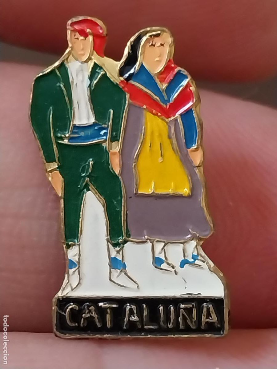 Pins de colecci&oacute;n: CATALUNYA CATALU&Ntilde;A TRAJE REGIONAL PINTURA LACADA INSIGNIA ALFILER 2CM ALTO