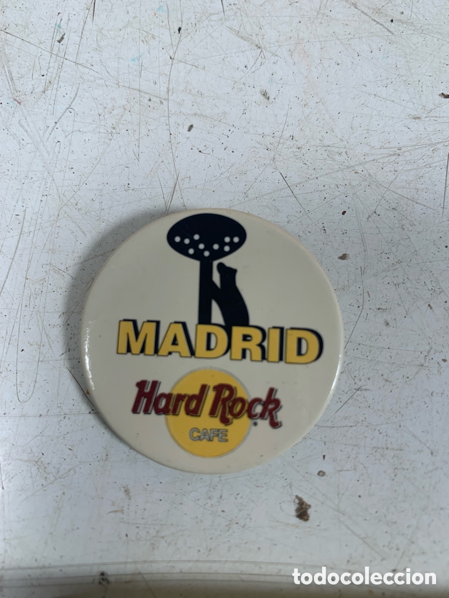Pins de colecci&oacute;n: 01_ chapa Hard Rock Caf&eacute; Madrid - Foto 1
