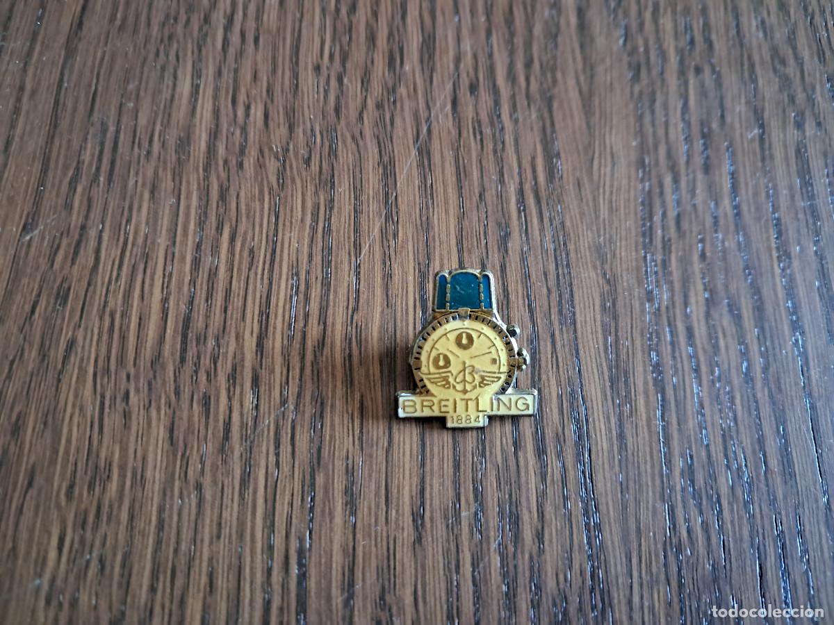 Pins de colecci&oacute;n: pin de publicidad, reloj Breitling, 1884