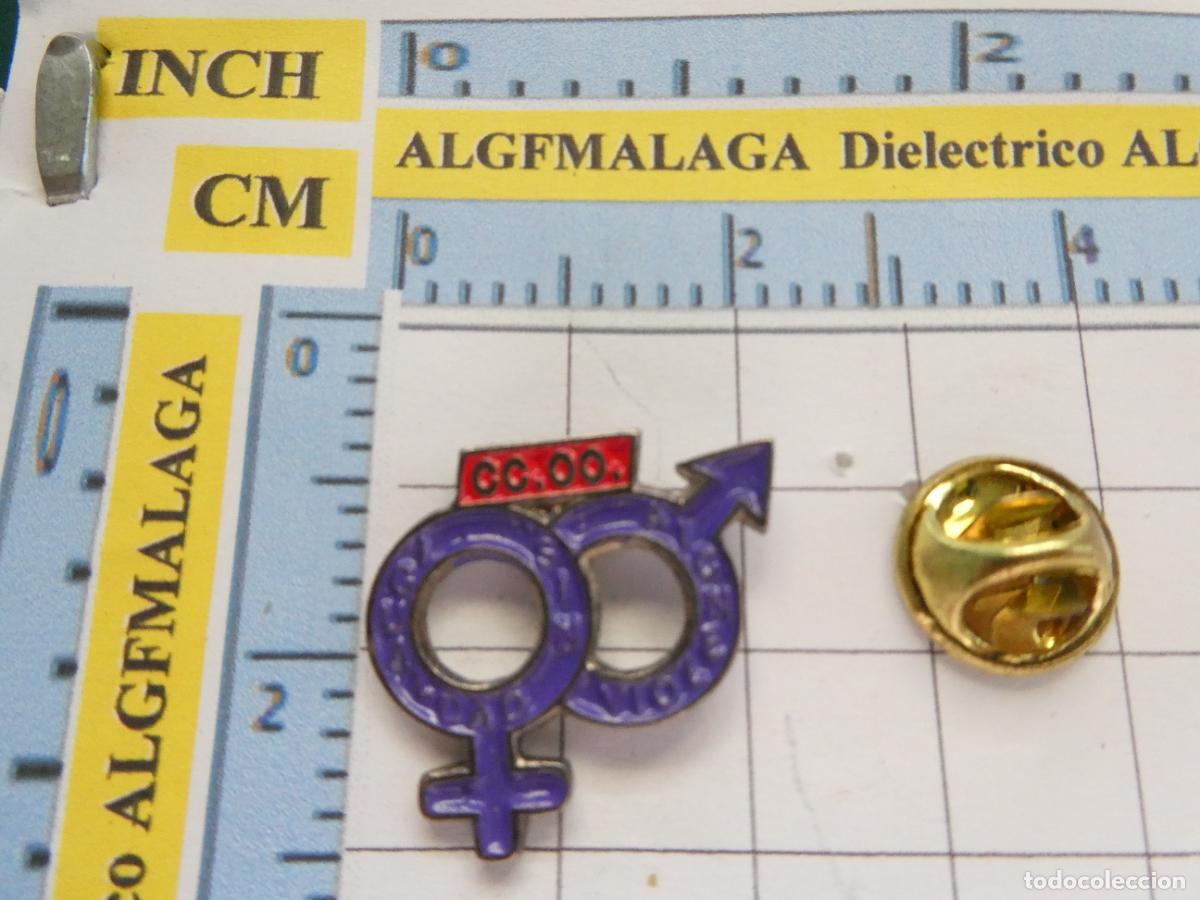 Collection pins: PIN POL&Iacute;TICO SINDICAL. CCOO IGUALDAD HOMBRES MUJERES