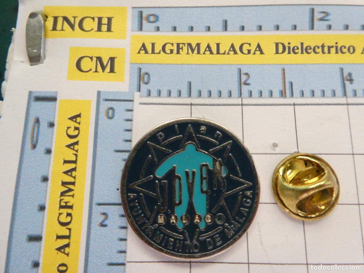 Pin's de collection: PIN POL&Iacute;TICO SINDICAL REIVINDICATIVO. AYUNTAMIENTO DE M&Aacute;LAGA PLAN JOVEN