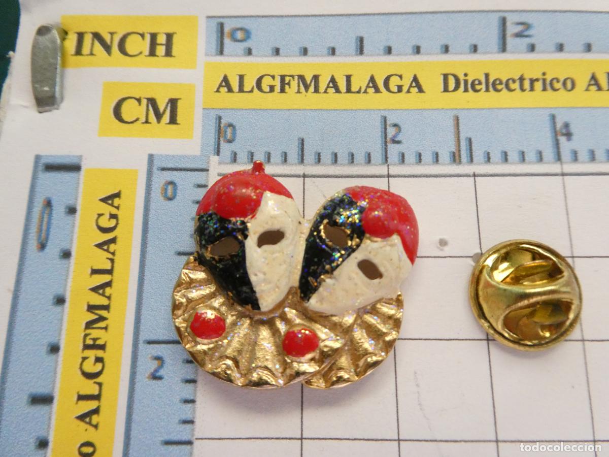 Pins e Spille di collezione: PIN PAREJA DE M&Aacute;SCARAS DE CARNAVAL. ARLEQU&Iacute;N