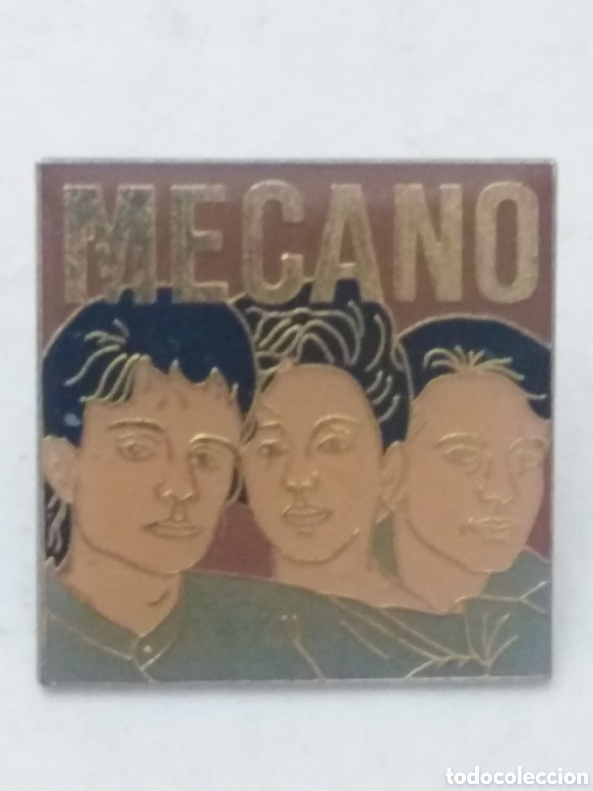 Pins de colecci&oacute;n: Pin MECANO - grupo musical a&ntilde;os 80 muy raro ( de metal )