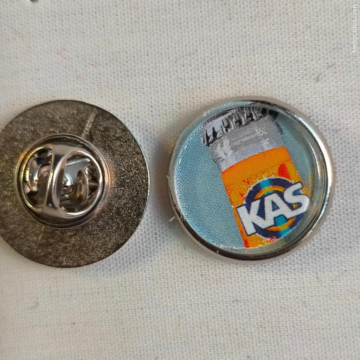 Collection pins: PIN REDONDO METAL - coleccion publicitarios refrescos kas naranja