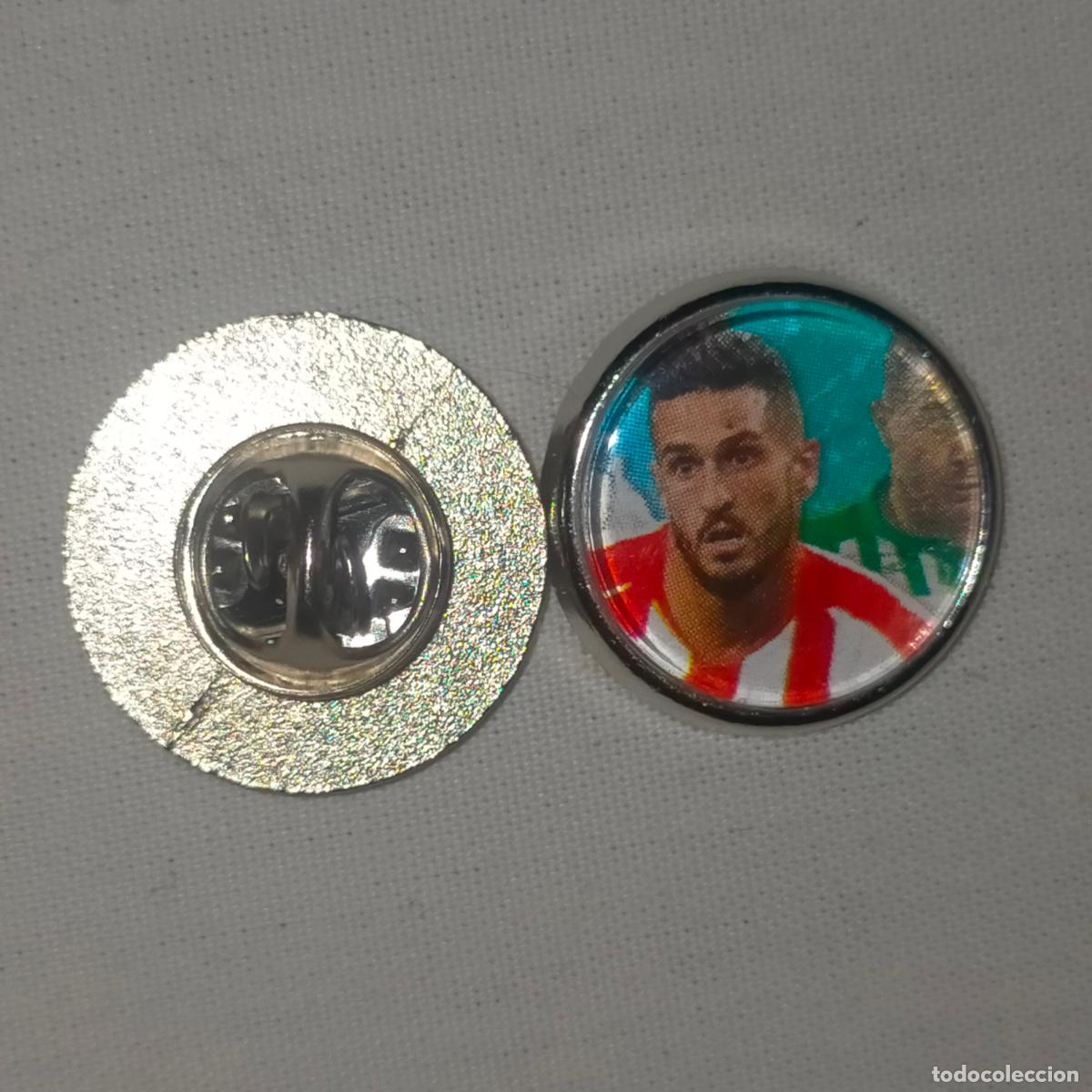 Collection pins: pin redondo metal - f&uacute;tbol equipo club Atl&eacute;tico de Madrid JUGADOR