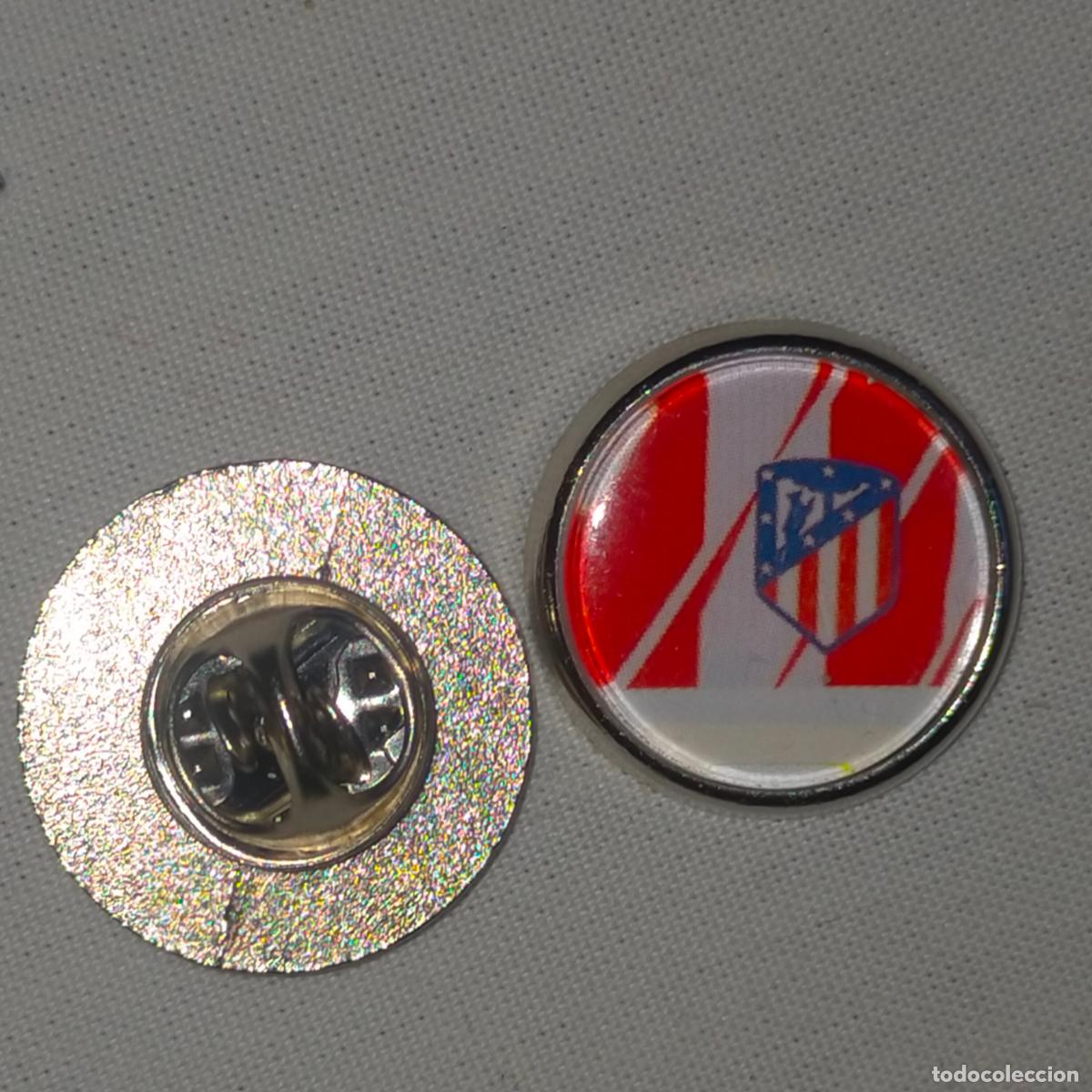 Collection pins: pin redondo metal - f&uacute;tbol equipo club Atl&eacute;tico de Madrid JUGADOR