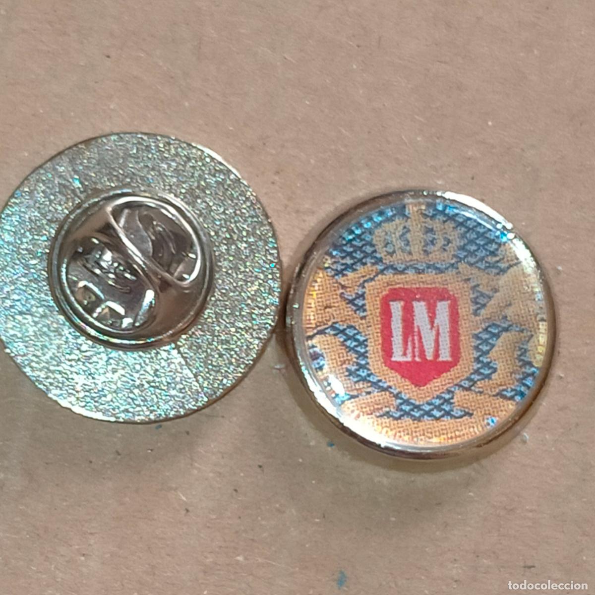 Sammlung von Pins: PIN REDONDO METAL - PUBLICITARIO TABACO CIGARRILLOS CIGARROS LM L&M