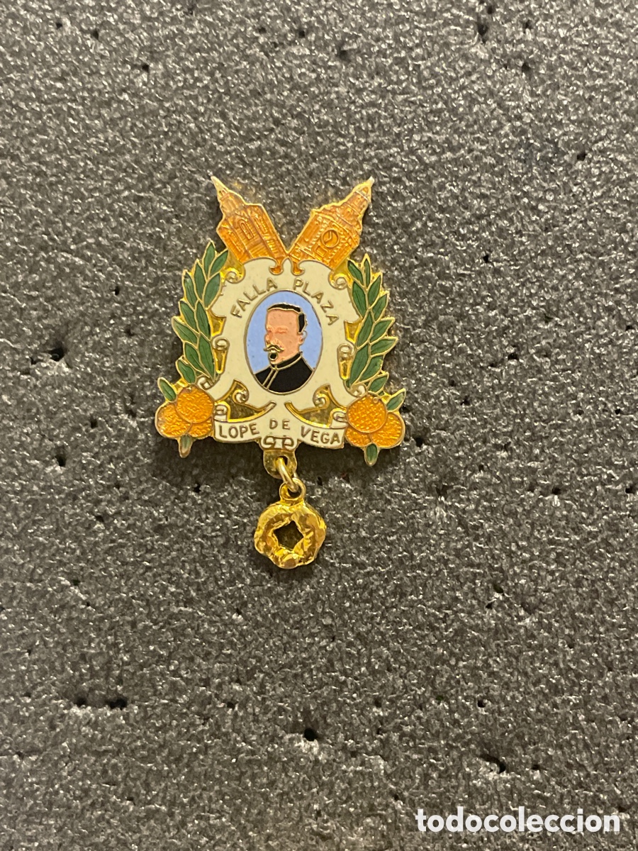 Pins de colecci&oacute;n: Insignia Falla 110 PLAZA LOPE DE VEGA